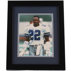 Emmitt Smith Signed Cowboys 13x16 Custom Framed Photo Display (JSA COA)