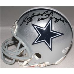 Rayfield Wright Signed Cowboys Mini-Helmet (JSA COA)
