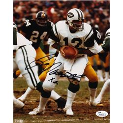 Joe Namath Signed Jets 8x10 Photo Inscribed "x12" (JSA COA)
