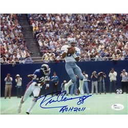 Drew Pearson Signed Cowboys 8x10 Photo Inscribed "ROH 2011" (JSA COA)
