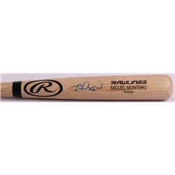 Miguel Montero Signed Custom Engraved Rawlings Baseball Bat (Schwartz COA)