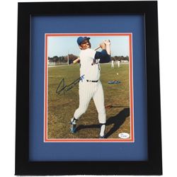 Willie Mays Signed Mets 13x16 Custom Framed Photo Display (JSA COA)