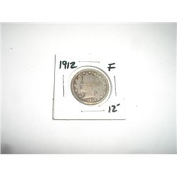 1912 Liberty "V" Nickel RFD Book Value $12+ *Nice Early FINE Grade Nickel*