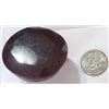 Image 1 : 191.75 *EXTREMELY HUGE* CARAT RED RUBY GEMSTONE *BEAUTIFUL OVAL CUT & FACETED* GEM!! GEMSTONE CAME O