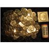Image 1 : 24. $30.00 face in BU Statehood Quarters; Solid Date Roll of Andrew Johnson Presidential Dollars BU 