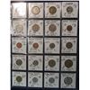 Image 1 : 73. (20) World Coins in a Plastic Page identified with KM No., Metal size, & etc. All different. Inc