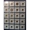 Image 1 : 88. (20) World Coins in a Plastic Page identified with KM No., Metal size, & etc. All different. Inc
