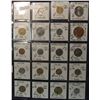 Image 1 : 109. (20) World Coins in a Plastic Page identified with KM No., Metal size, & etc. All different. In