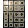 Image 2 : 115. (20) World Coins in a Plastic Page identified with KM No., Metal size, & etc. All different. In