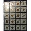 Image 1 : 120. (20) World Coins in a Plastic Page identified with KM No., Metal size, & etc. All different. In