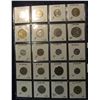 Image 2 : 121. (20) World Coins in a Plastic Page identified with KM No., Metal size, & etc. All different. In