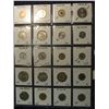 Image 2 : 124. (20) World Coins in a Plastic Page identified with KM No., Metal size, & etc. All different. In