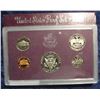 Image 2 : 228. 1985 S U.S. Proof Set. Superb frosted Specimens in original box.
