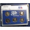Image 2 : 294. 1999 S U.S. Mint State Quarter Proof Set. (5 pcs.) Original as issued.