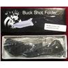 Image 2 : 378. "Buck Shot Folder" #18-285B. 5" Closed light weight Lockback Stainless Steel Blade with satin f
