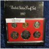 Image 1 : 498. 1982 S U.S. Proof Set. Original as issued. Nicely frosted coins of mirror-like planchets.