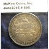Image 1 : 595. 1893 Columbian Exposition Commemorative Half Dollar. Choice AU.