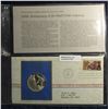 Image 1 : 637. 1872-1972 Mail Order Centennial Official Postmaster of America Silver Proof Limited Edition Com