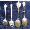 Image 2 : 699.  (4) Enameled Sterling Silver spoons, two are quite ornate!