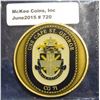 Image 2 : 720. USS Cape Saint George CG71 colorized and enameled bronze challenge coin, “ Always Victorious”
