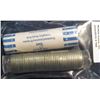 Image 2 : 795. 2005 P & D Original Bank-Wrapped Rolls of Gem BU Buffalo Nickels. ($4.00 face value). Red Book 