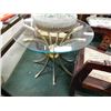 Image 1 : ROUND BRASS AND GLASS SIDE TABLE