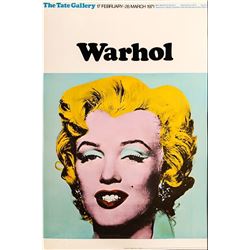 ANDY WARHOL MARILYN MONROE TATE GALLERY EXHIBITION POSTER
