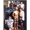 Image 1 : STAR WARS COLOR SATIN FINISH PHOTOGRAPH SIGNED BY DAVE PROWSE PETER MAYHEW AND KENNY BAKER