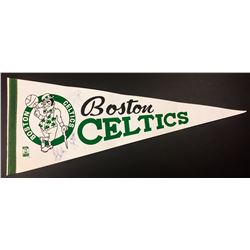 LARRY BIRD, BILL WALTON & KEVIN MCHALE SIGNED BOSTON CELTICS PENNANT