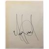 Image 1 : MICHAEL JACKSON SIGNED WHITE PAGE