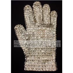MICHAEL JACKSON WORN CRYSTAL GLOVE GIFTED TO SENATOR ROYAL L. BOLLING