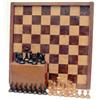 Image 1 : A late 19th century Jaques Staunton boxwood and ebony chess set, of weighted form with impressed...
