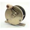 Image 1 : A late 19th century brass multiplying reel, of 'Blacker' type with carved crank arm, ivory knop a...