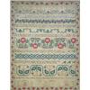 Image 1 : A fine Queen Anne sampler worked in silks, dated 1713 the linen ground embroidered in coloured si...