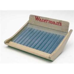 A Watermans display case to hold twelve pens with removable tray circa 1940's/50's (1)...