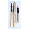 Image 1 : A 9ct gold Waterman ladies pen (gothic pattern) and a rolled gold Swan (2)...