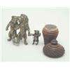 Image 1 : An early 20th century Austrian bronze lion group, of a couple of lions going for a walk with thei...