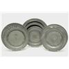 Image 1 : A collection of English and Continental pewter plates, eighteenth century, largest 11in diam...