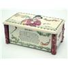 Image 1 : A Crown Devon music box, with hinged fall-front, relief moulded with John Peel themes, 8.25ins...