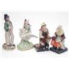 Image 1 : A Victorian Staffordshire pottery double-sided figure, Gin and Water, 8.5ins another, Old Mother...