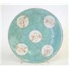 Image 1 : A turquoise ground saucer dish, with sepia roundels of a European figure, Chien Lung seal mark, b...