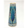 Image 1 : A Mintons Secessionist vase, of tapering cylindrical shape relief moulded with stylised flowers a...