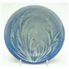 Image 1 : A Moorcroft dish painted with Waving Corn, pattern in cream against a 2-tone blue ground, circa 1...