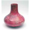 Image 1 : A large Moorcroft flambe vase, with cylindrical neck and broad bulbous body, black colouring agai...