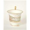 Image 1 : An early 19th century bone china cup, finely painted with merchant ships and smaller boats on Dar...