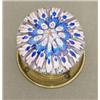 Image 1 : A Stourbridge concentric millefiori door handle, the canes in shades of pale pink, blue and dark...