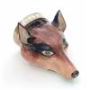 Image 1 : A 19th century bone china stirrup cup, with inscription Tally Ho to gilded collar, fox's head fin...