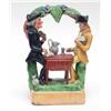 Image 1 : An early 19th century Staffordshire pottery group of Dr. Syntax and a companion playing cards, ea...