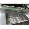 Image 2 : S/S 3 Comp. Sink with Drain Levers & Boards