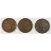 Image 1 : 3 LARGE CENTS 1847, 2-48